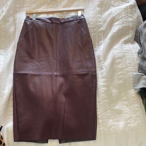 Leather skirt